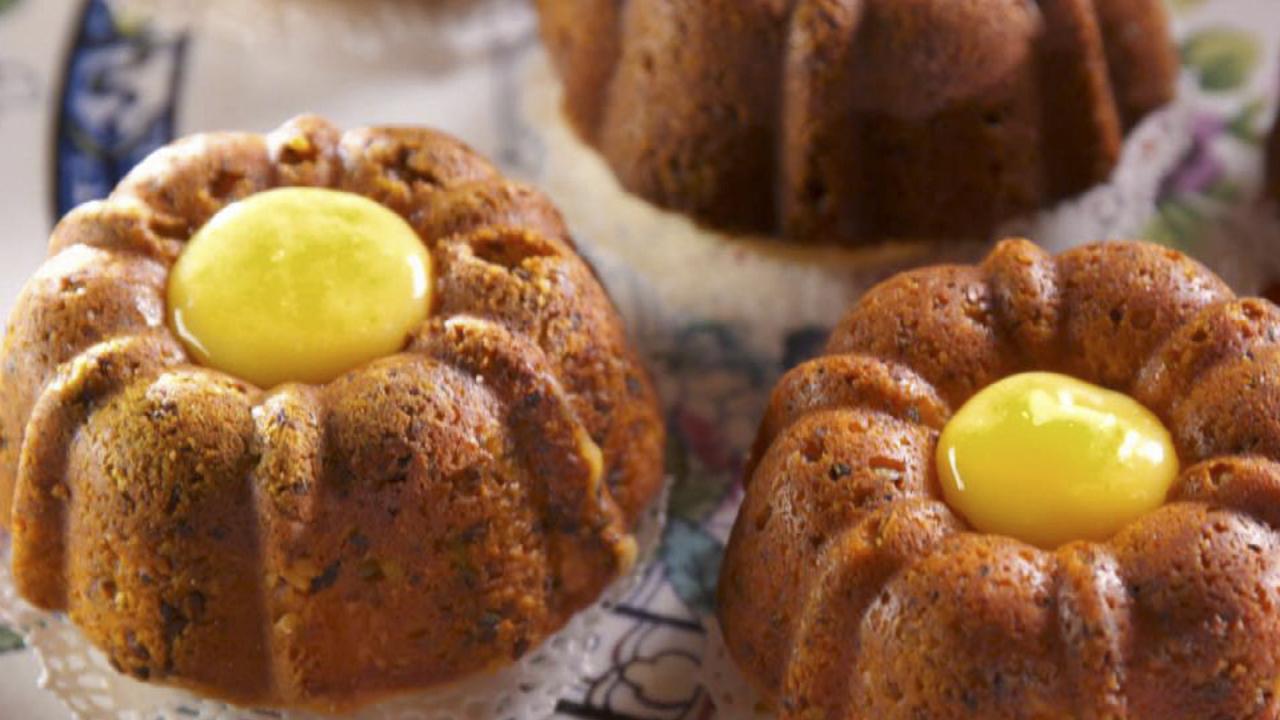 Farmhouse Pistachio Bundt Cake with Lemon Curd Filling