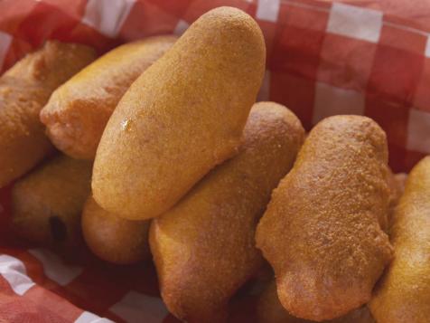 Mini Corn Dogs with Mustard