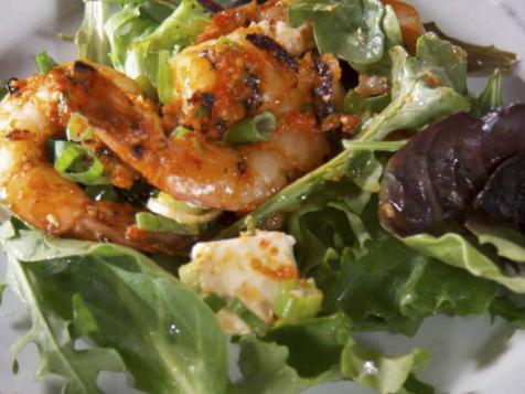 Eddie's Grilled Shrimp and Roasted Red Pepper Salad