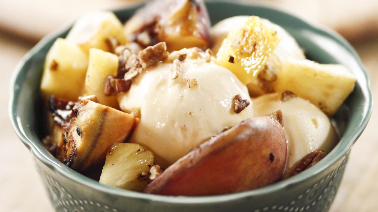 Grilled Peaches and Pineapple
