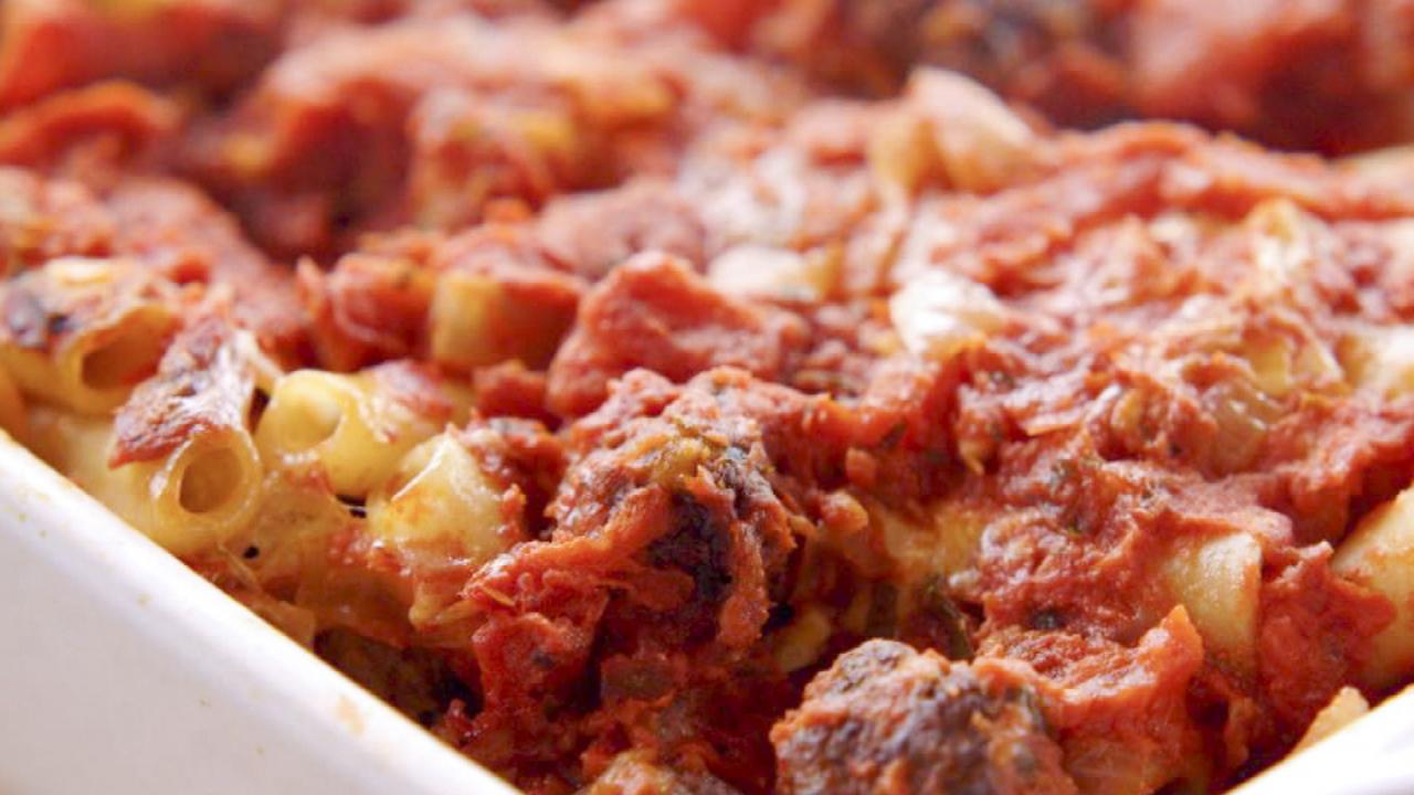 Mini Meatball Pasta Bake