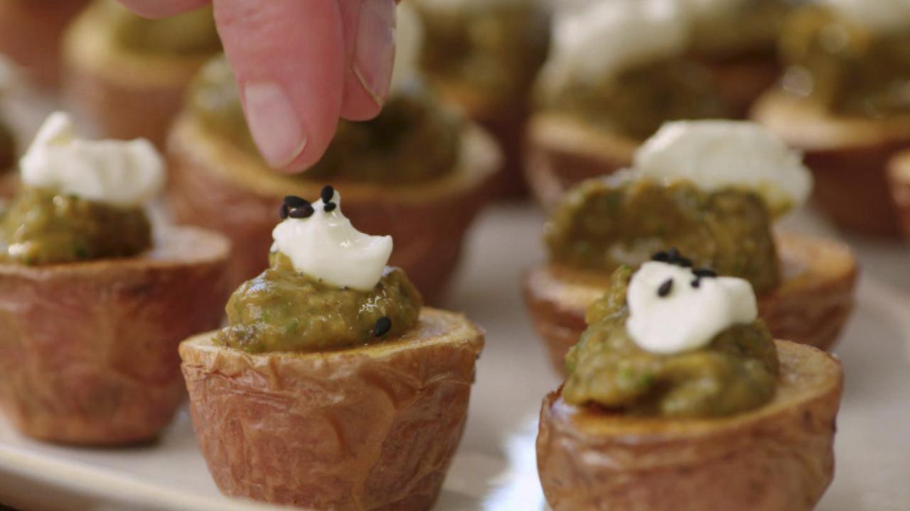 Potatoes with Eggplant Caviar