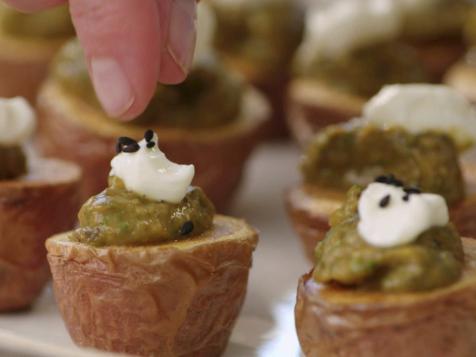 Potatoes with Eggplant Caviar