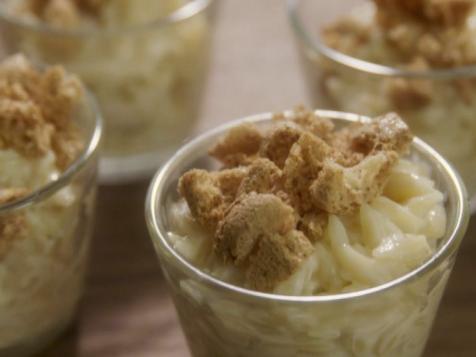 White Chocolate Orzo Pudding