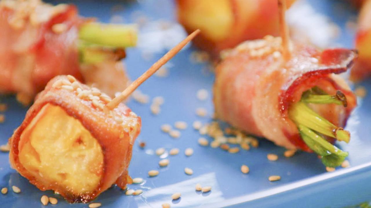 Chicken and Pineapple Rumaki