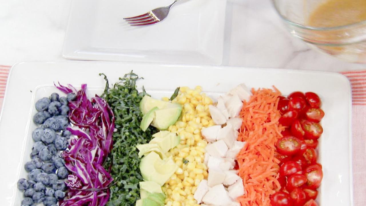 Rainbow Chicken Salad