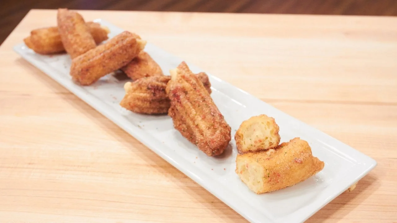 Churros With Rompope Cream