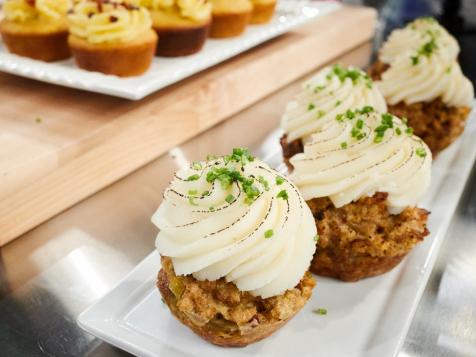 Bacon Cornbread Cupcakes with Honey Butter