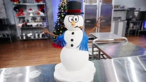 North Pole Snowman Cake