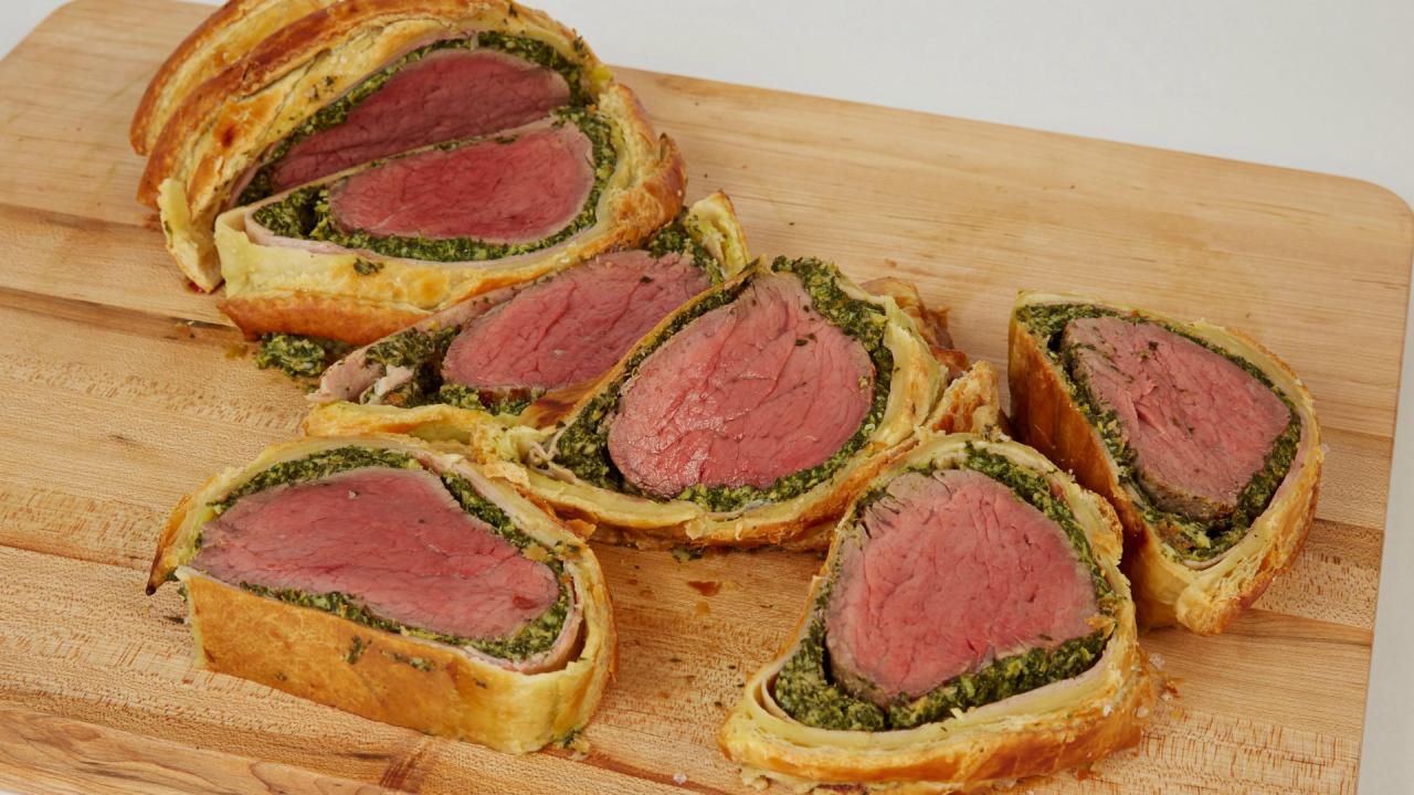 Spinach Artichoke Beef Wellington