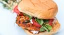 Salmon Burgers with Kale Slaw