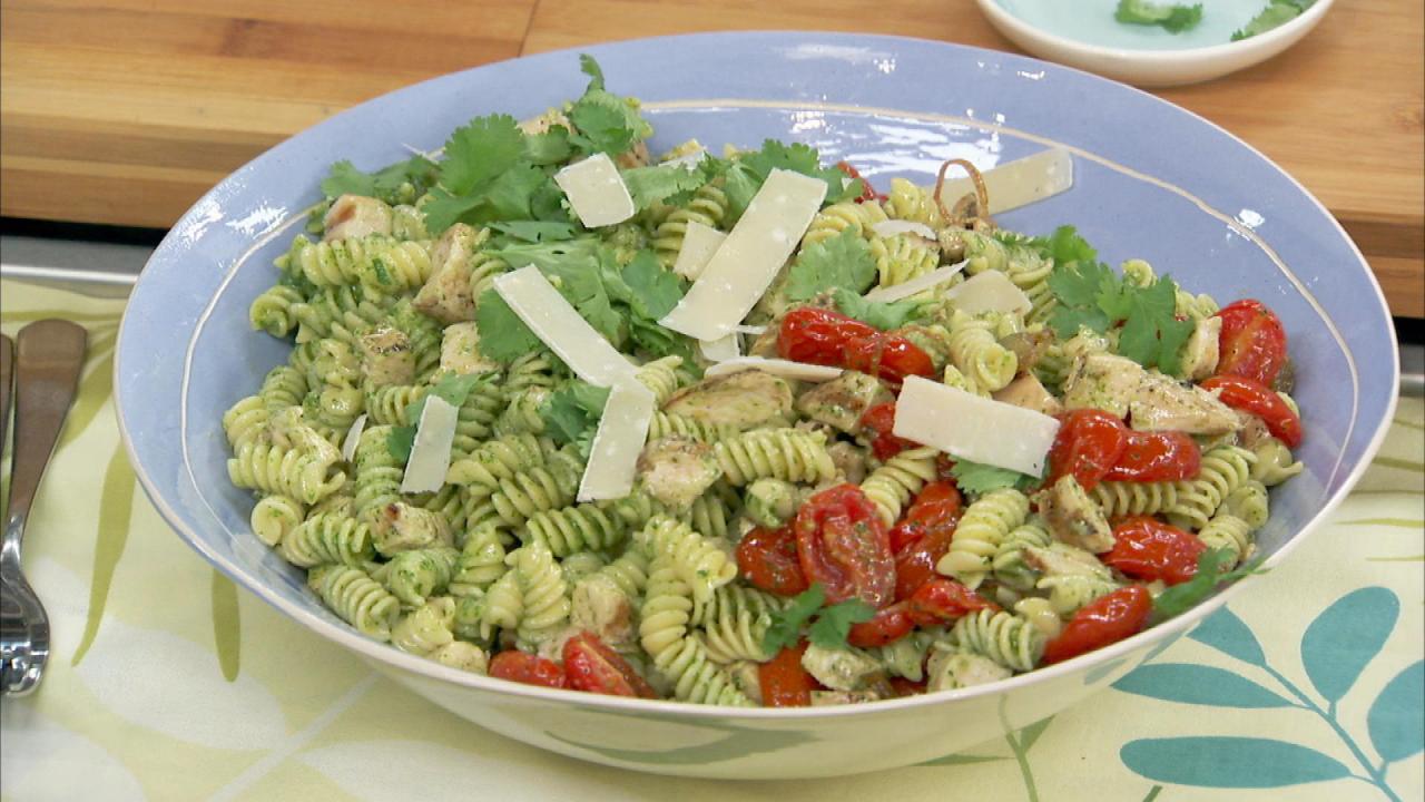 Cilantro Pesto Pasta Salad