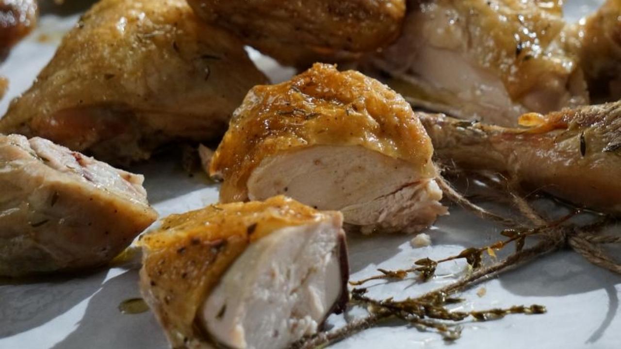 Spatchcock Roasted Chicken