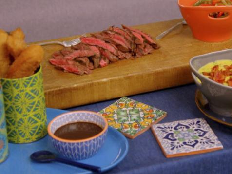 Steak Fajitas with Guacamole