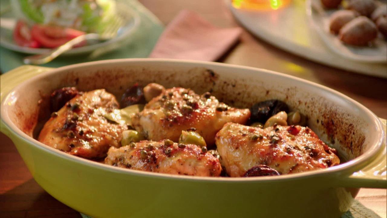 Chicken with Prunes and Olives