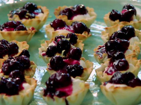Blueberry Cheesecake Filo Cups