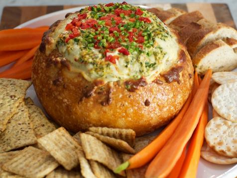 Spinach, Artichoke and Red Pepper Dip