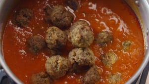 Ina's Meatballs and Polenta