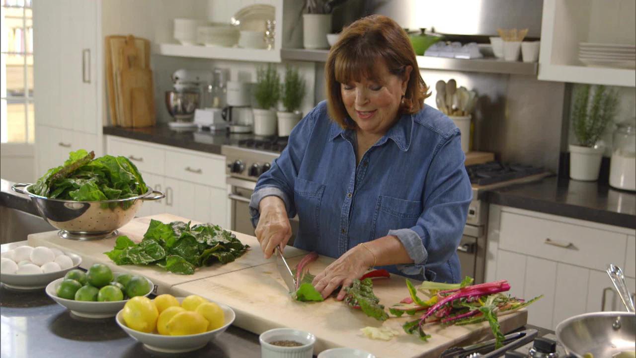 Ina's Sauteed Chard Bruschetta