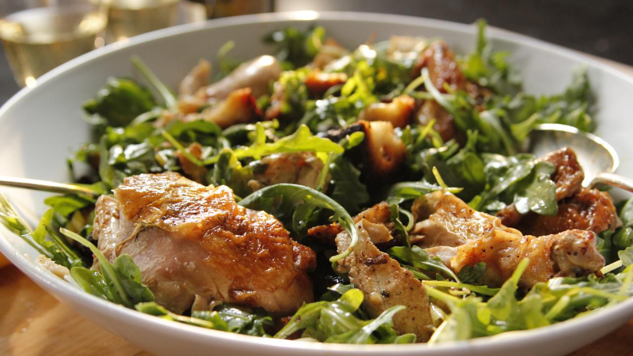 Roast Chicken Arugula Salad