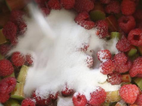 Raspberry Rhubarb Crostata