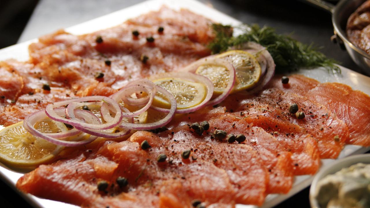 Breakfast Smoked Salmon Platter