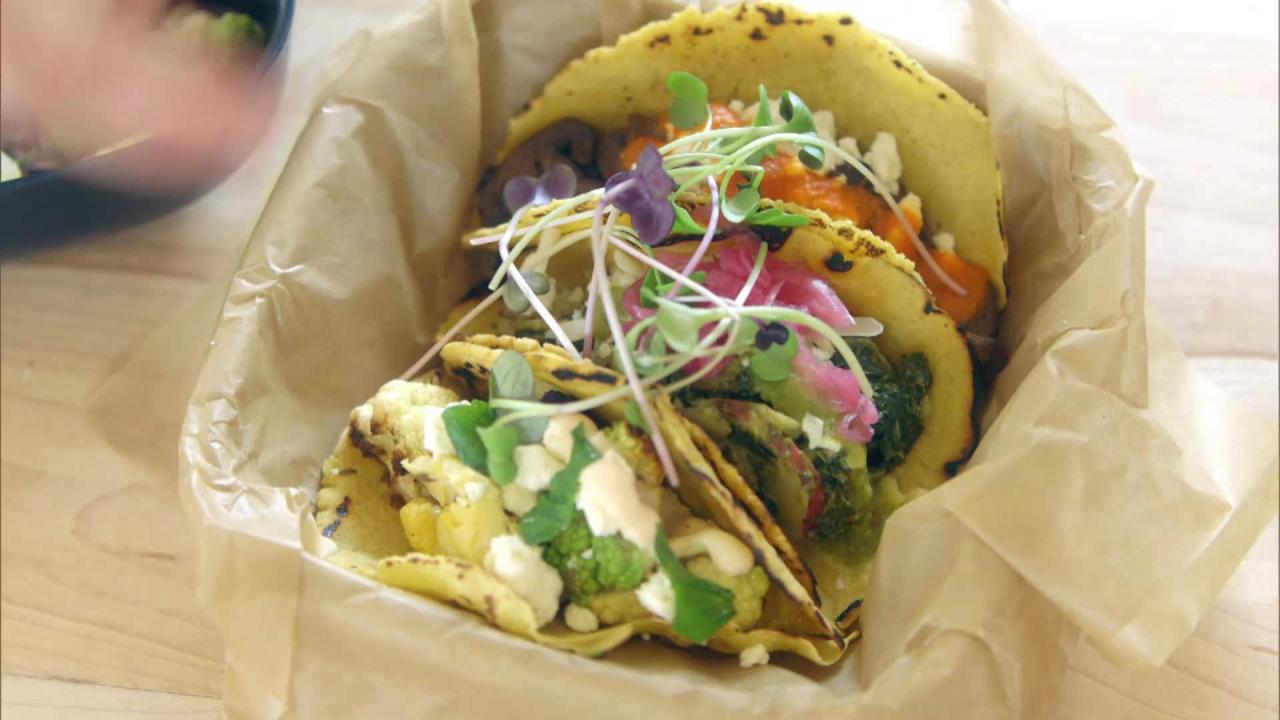 Cumin Roasted Cauliflower Taco