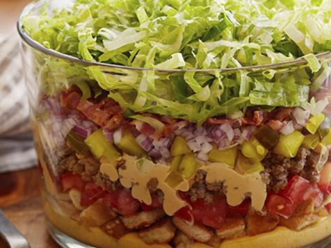 Nine-Layer Cheeseburger Dip