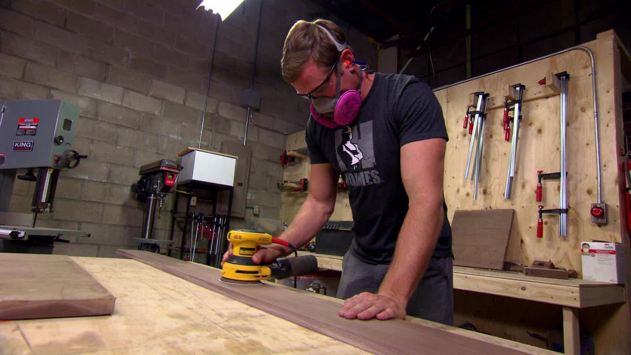 Sanding Black Walnut Lumber
