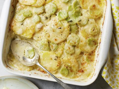 Creamy Broccoli Stem Gratin