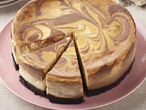 Chocolate-Butterscotch Swirl Cheesecake