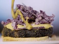Full disclosure: I have never met a veggie burger that I like...never! Until now, that is. A few months ago, I had to create a veggie burger, on the fly, for a veggie burger battle on Beat Bobby Flay. Don't ask me what made me grab mushrooms, quinoa and chickpeas off the pantry shelves, but I am glad that I did. It is a perfect combination of flavors and textures. This burger is delicious. It's not a hamburger and never will be, but for those who no longer eat meat, I think it is a great alternative.