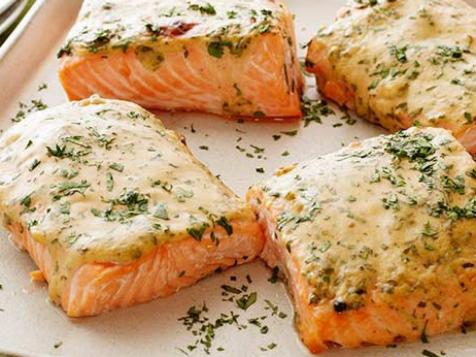 Mustard-Maple Roasted Salmon