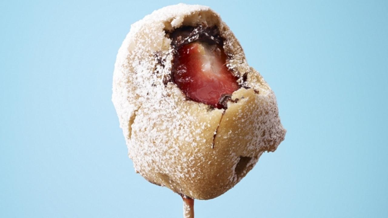 Strawberry Waffle Balls