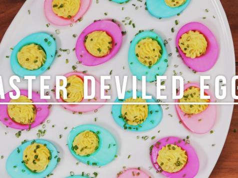 Dyed Deviled Eggs