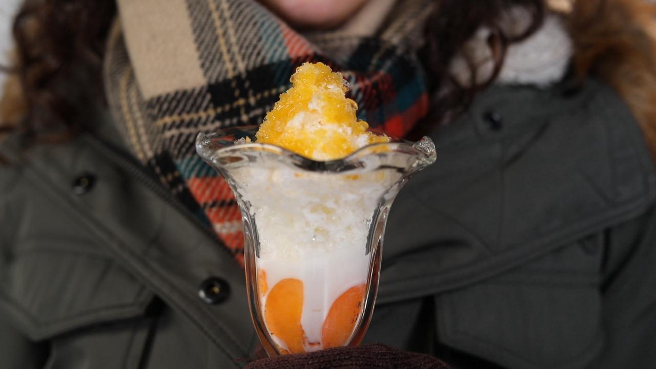 Sweet Apricot Shaved Ice