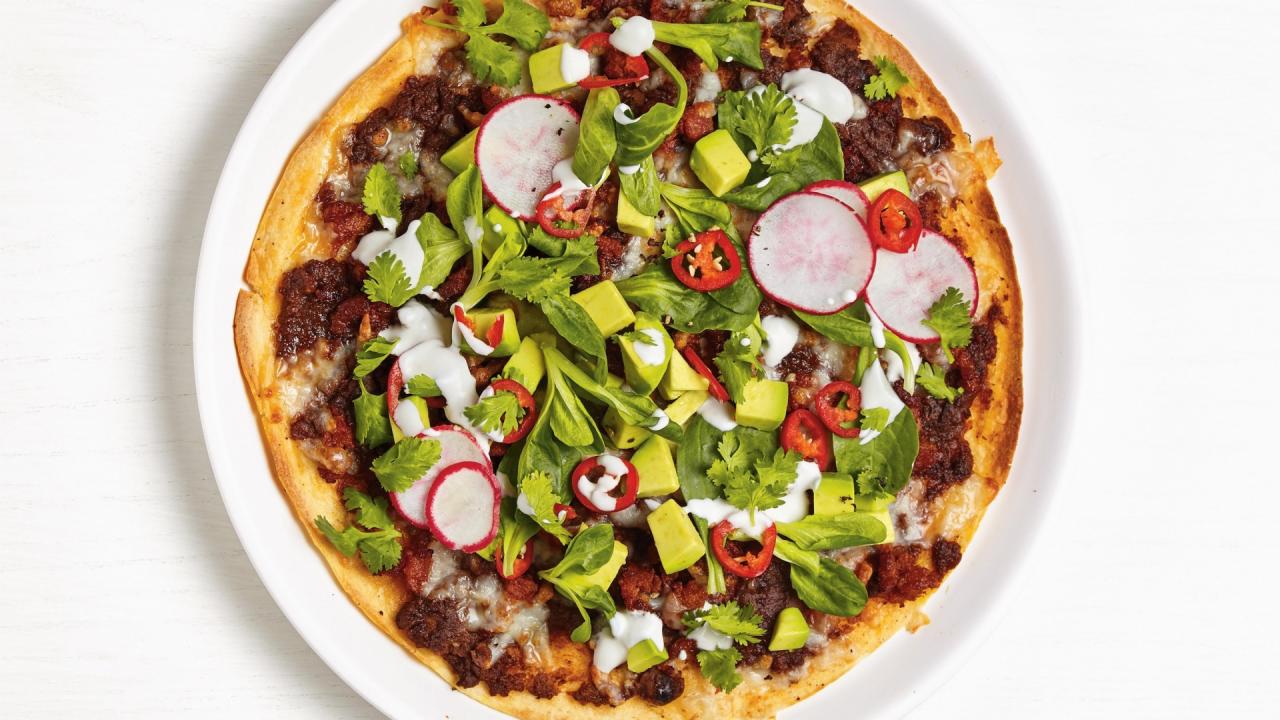 Mexican Pizzas with Chorizo