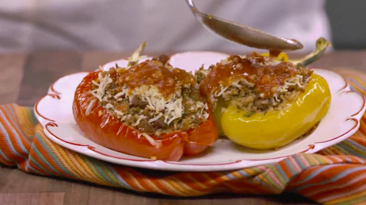 Sweet and Sour Stuffed Peppers