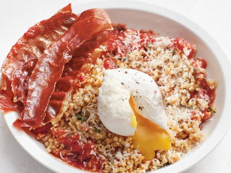 Savory Oats with Poached Eggs