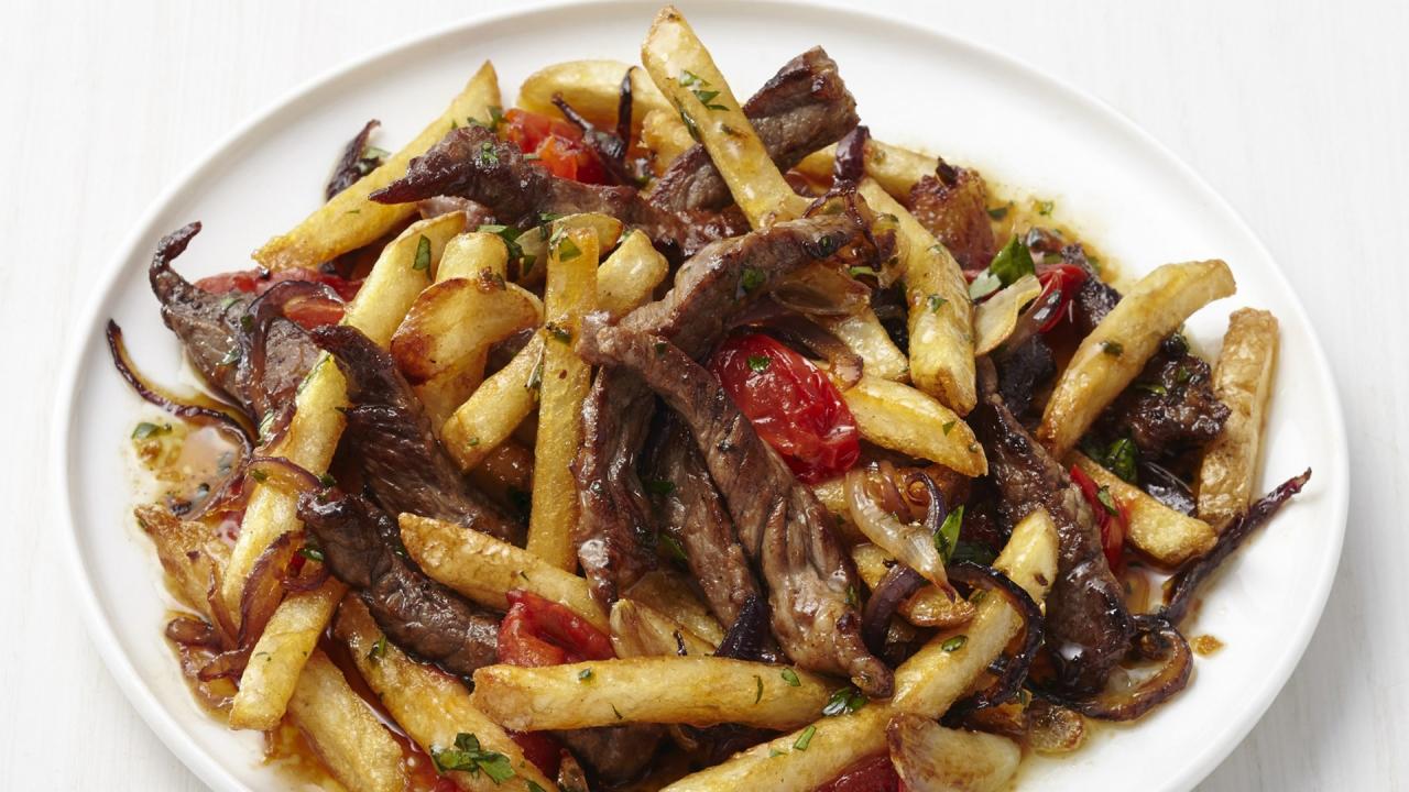 Beef Stir-Fry with Fries