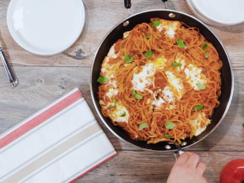 Beefy Cheesy Spaghetti Pie