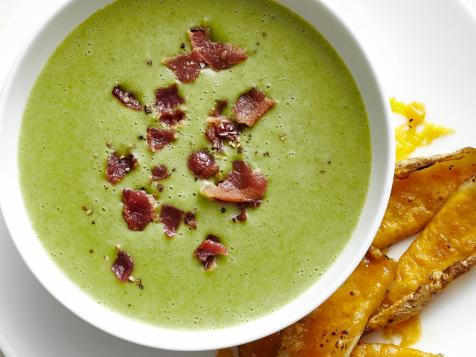 Broccoli Soup and Potato Skins