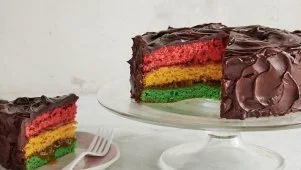 Italian Rainbow Cookie Cake