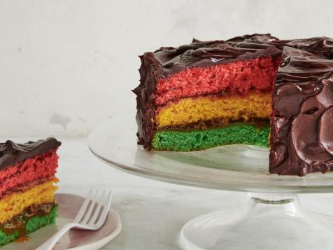 Italian Rainbow Cookie Cake