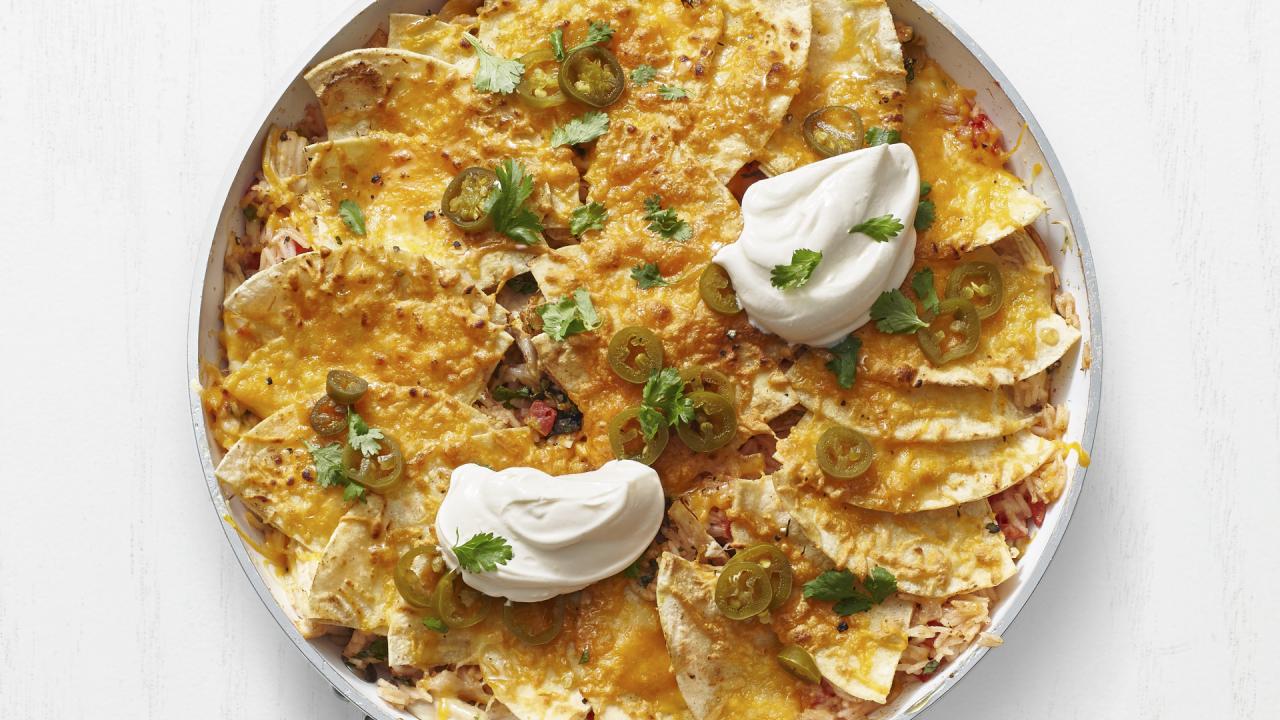 Chicken Enchilada Rice Bake