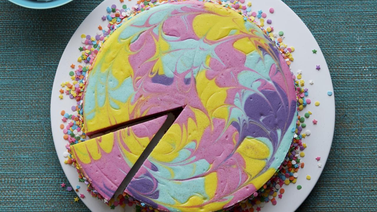 Tie-Dye Cheesecake