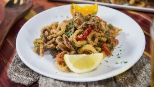 Calamari with Orange Sauce