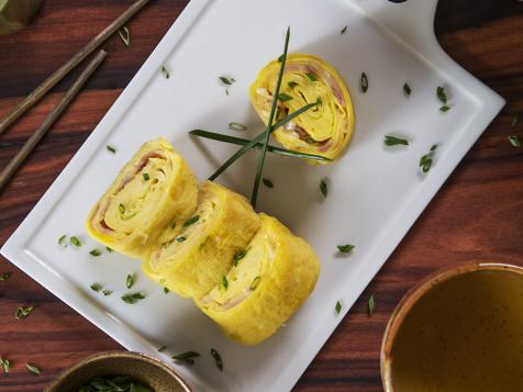 Japanese-Style Omelet with Ham and Cheese