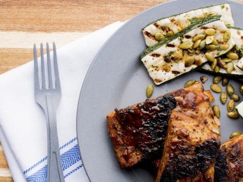 Grilled Slow-Cooked BBQ Ribs