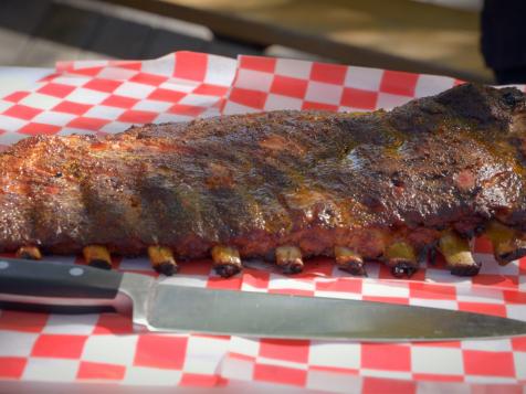 Peach Mustard Barbecue Ribs